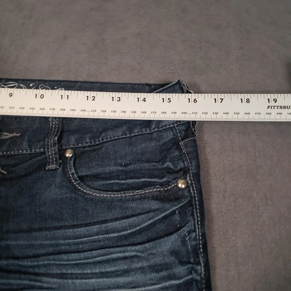 Express Jeans Women‎ 4r Dark Blue Stella Regular Skinny Low Rise Denim